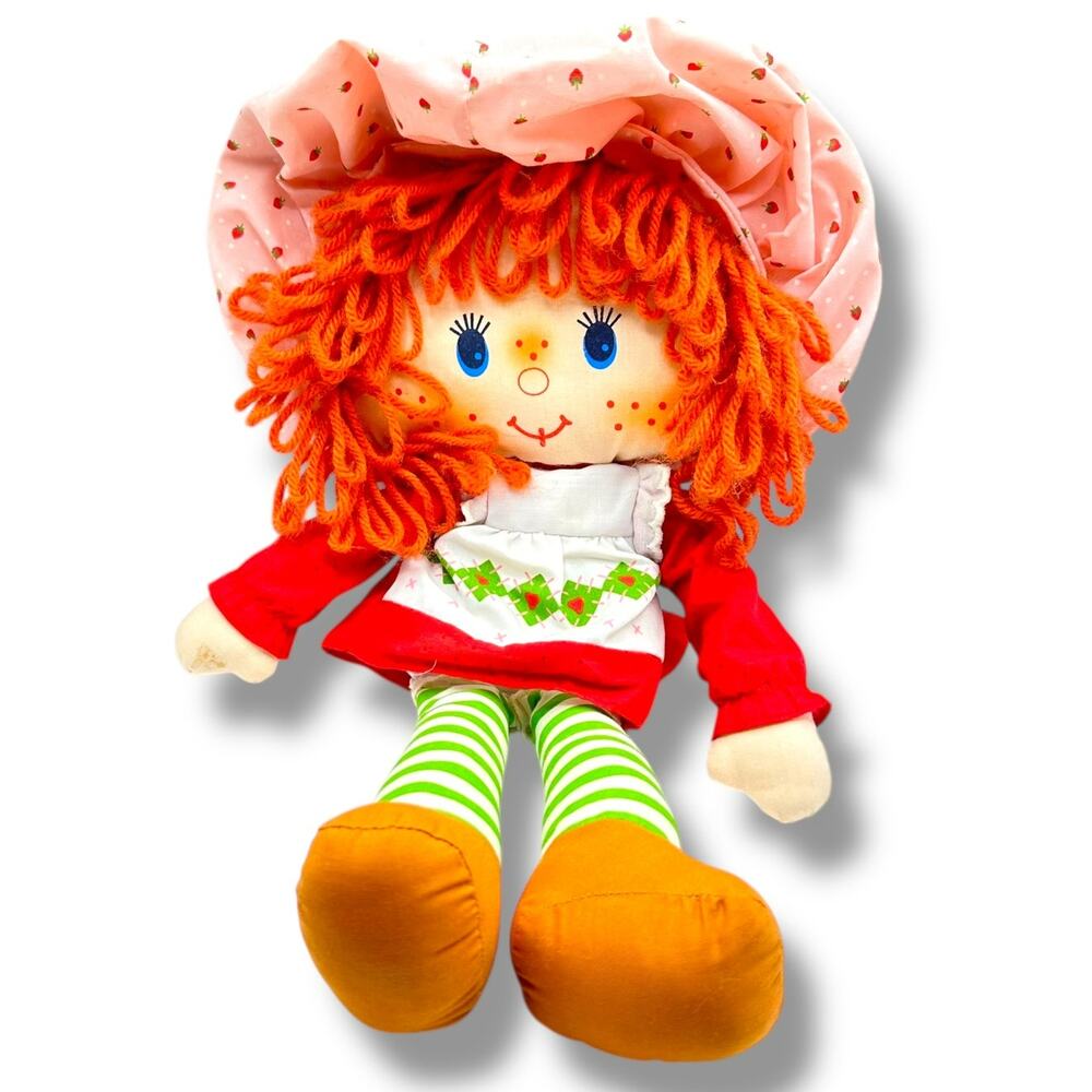 Vintage 1980s Kenner Strawberry Short Cake 16" Plush Doll